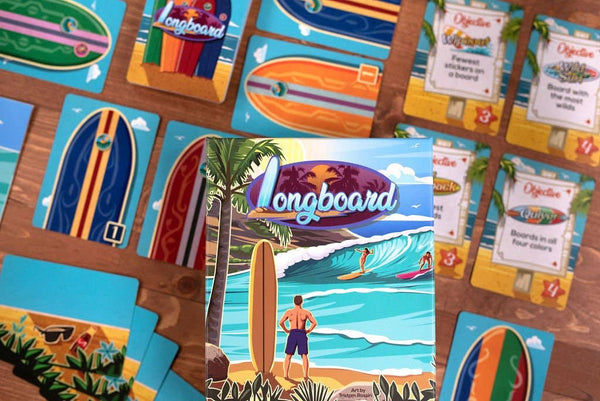 Longboard Surfboard-Shaping Board Game
