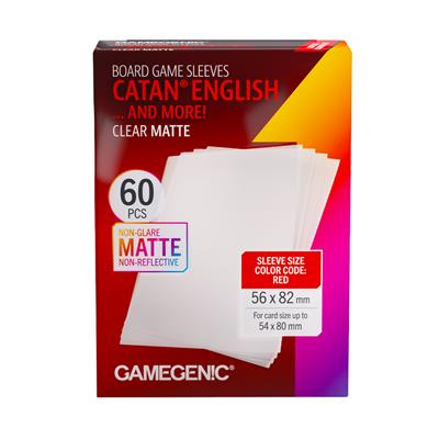 Board Game Sleeves: CATAN - English Clear Matte