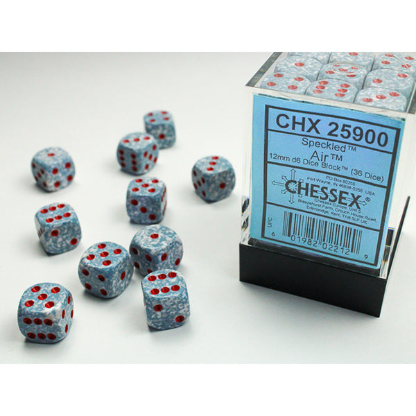 Chessex D6 Dice Block - 12mm 36d6 - Speckled
