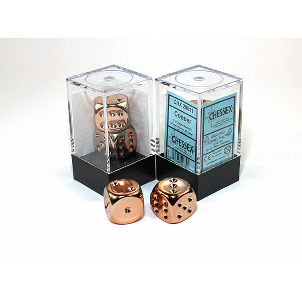 Chessex D6 Dice Block - 16mm 2d6 - Metallic