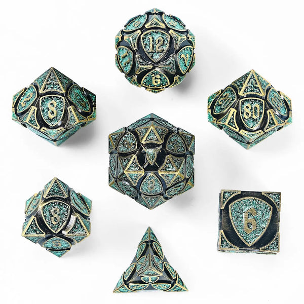 Metal Dice Set - Solid Metal Fighter