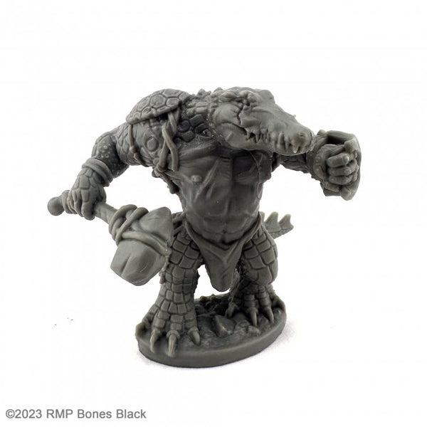 Bones Black - Gatorman with Axe and Buckler