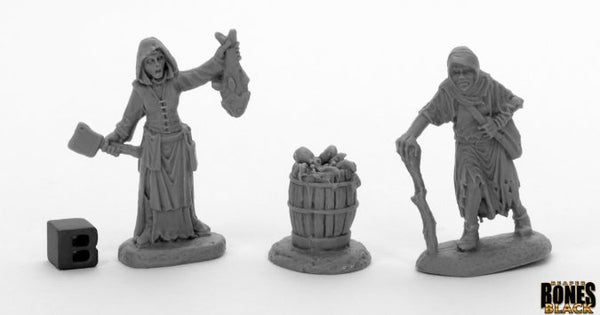 Bones Black - Dreadmere Townsfolk: Fishwife &amp; Crone (2)