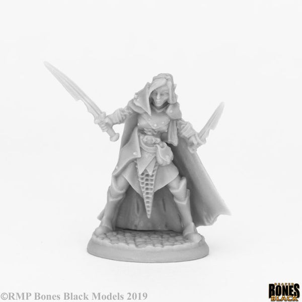 Bones Black - Dark Elf Female Warrior
