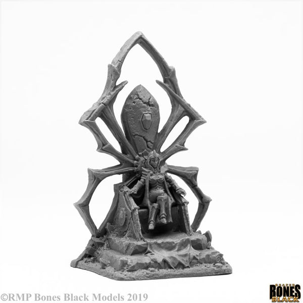 Bones Black - Dark Elf Queen on Throne