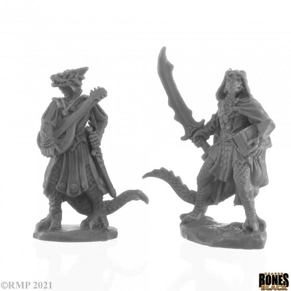 Bones Black - Dragonfolk Bard and Thief