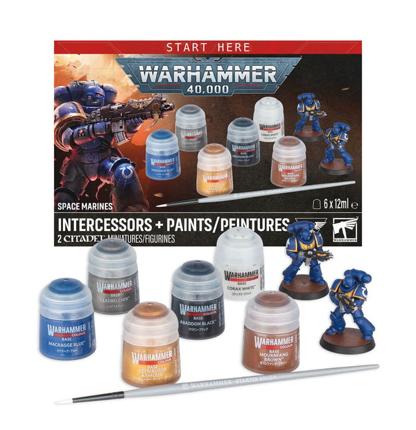 Warhammer 40,000: Space Marines - Intercessors + Paints