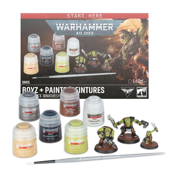 Warhammer 40,000: Orks - Boyz + Paints