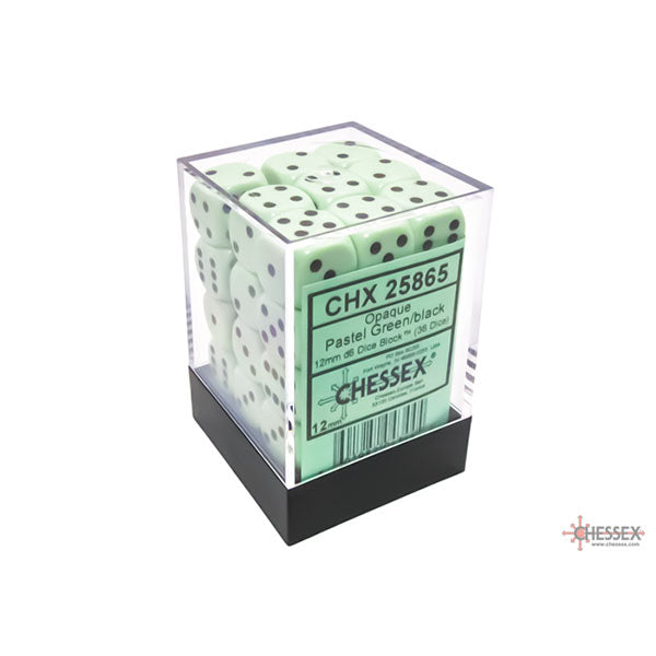 Chessex D6 Dice Block - 12mm 36d6 - Opaque