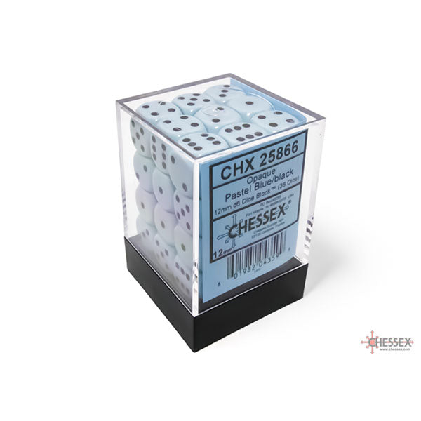 Chessex D6 Dice Block - 12mm 36d6 - Opaque