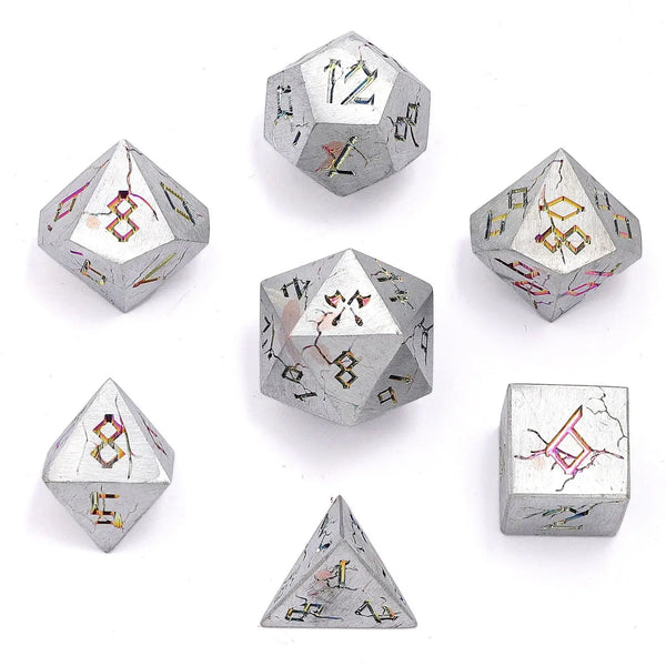 Metal Dice Set - Solid Metal Barbarian