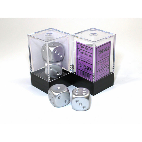 Chessex D6 Dice Block - 16mm 2d6 - Metallic