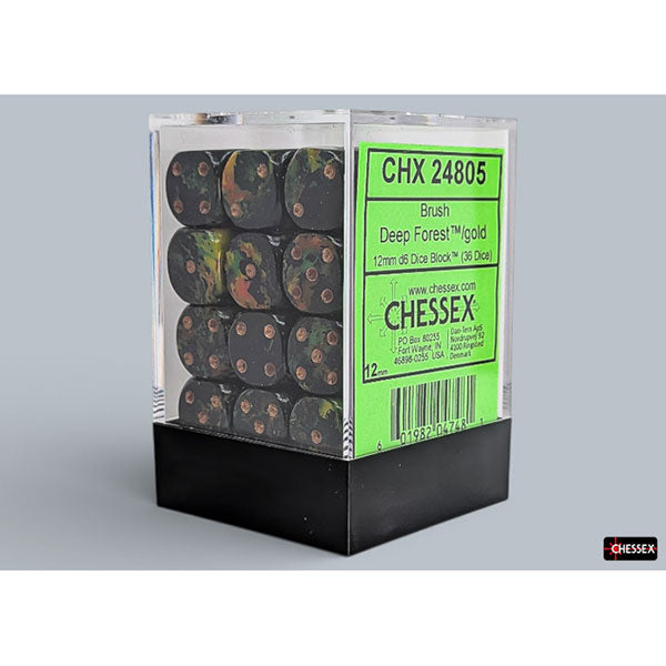 Chessex: 12mm 36d6 Die Set - Brush