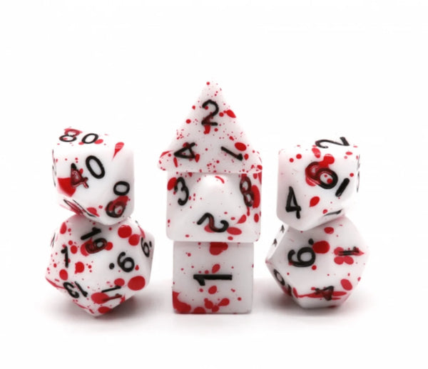 Foam Brain - Blood Splatter RPG Dice Set