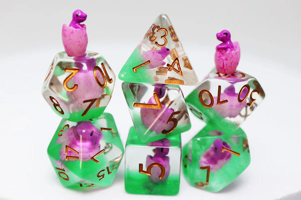 Foam Brain - Enchanted Dragon Hatchlings RPG Dice Set