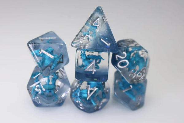 Foam Brain - Young Blue Dragon RPG Dice Set