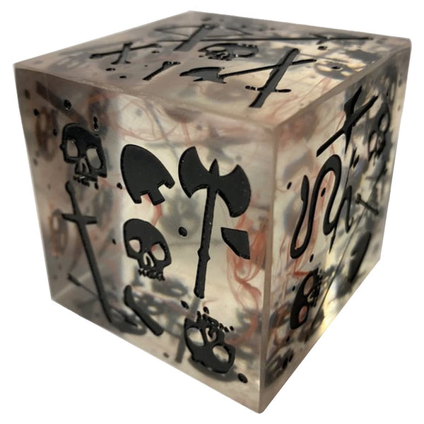 Massive Gelatinous Cube: Mini/Die - Blood Filled Black