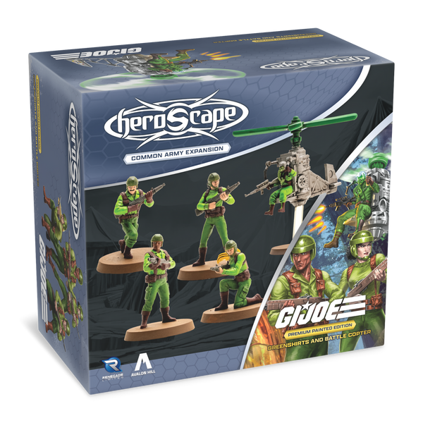 Heroscape: G.I. Joe - Greenshirts & Battle Copter (Painted)