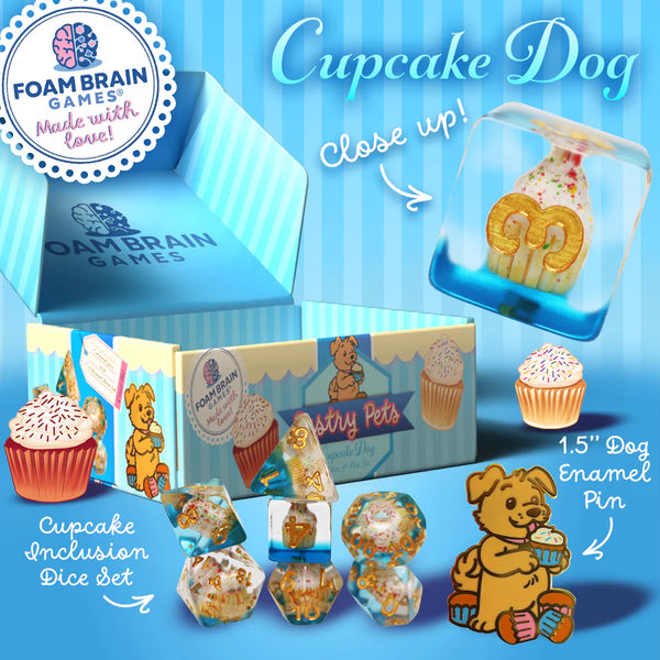 Foam Brain: Pastry Pets (Pin & Dice Set)