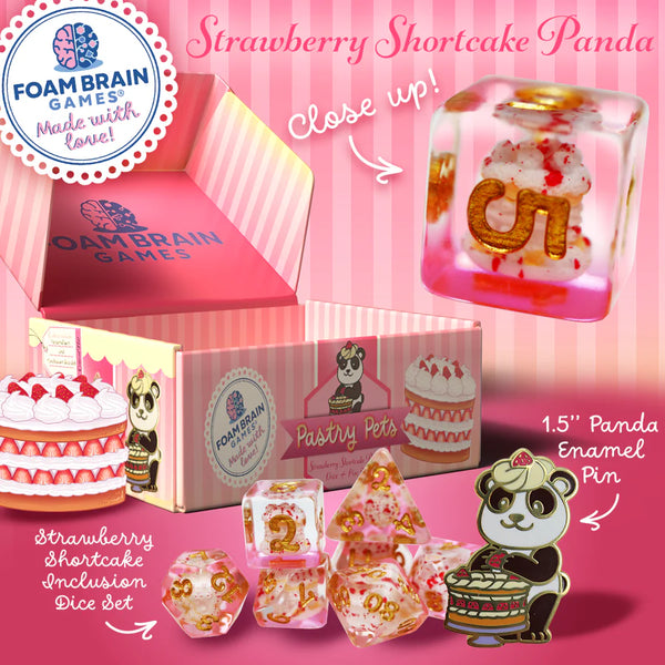 Foam Brain: Pastry Pets (Pin & Dice Set)