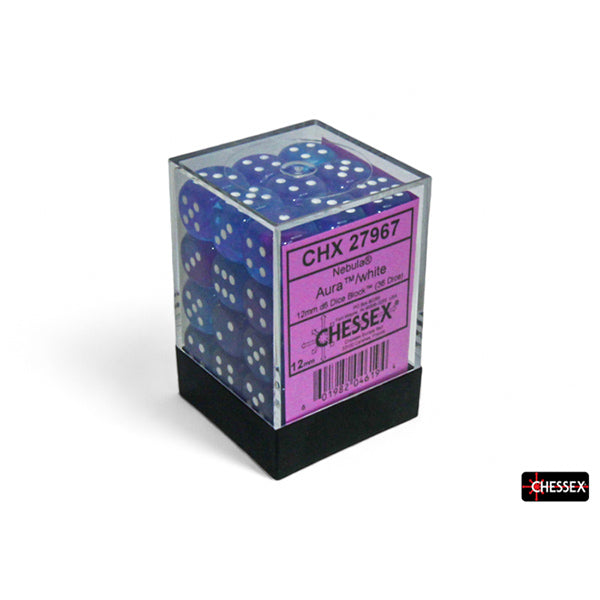 Chessex D6 Dice Block - 12mm 36d6 - Nebula