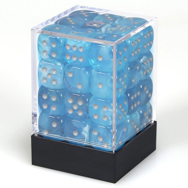 Chessex D6 Dice Block - 12mm 36d6 - Borealis Luminary
