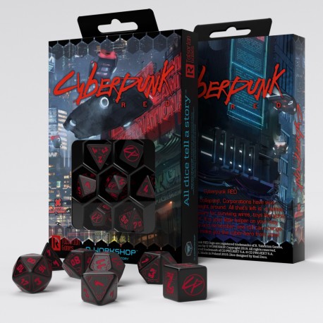 Q-Workshop: Dice Set - Cyberpunk Red