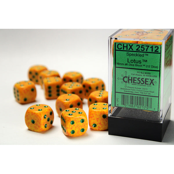 Chessex D6 Dice Block - 16mm 36d6 - Speckled