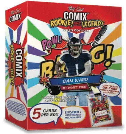 Football Cards - 2025 Wild Card - Comix Rookie and Legend - Hobby Box