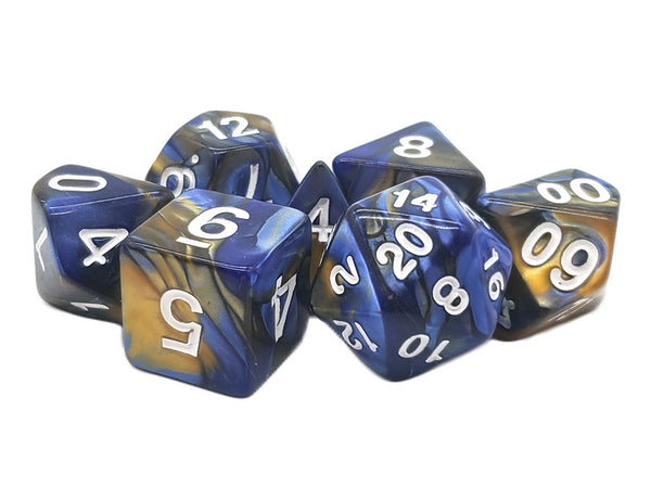 Old School 7 Piece DnD RPG Dice Set: Vorpal
