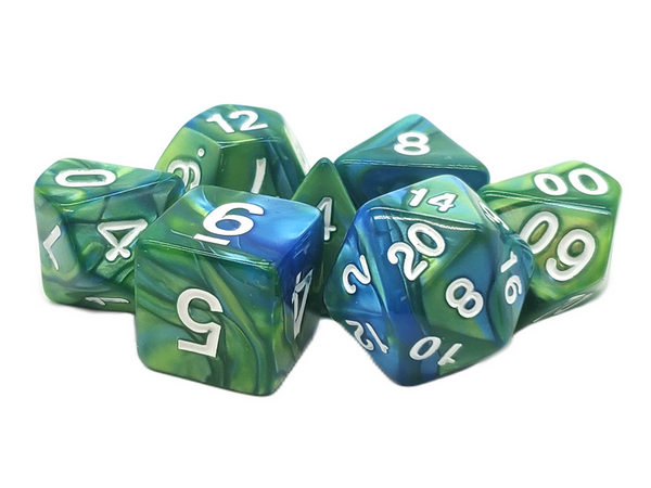 Old School 7 Piece DnD RPG Dice Set: Vorpal