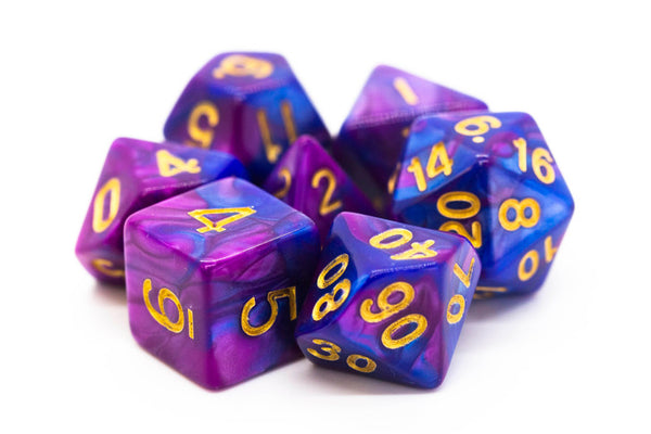 Old School 7 Piece DnD RPG Dice Set: Vorpal
