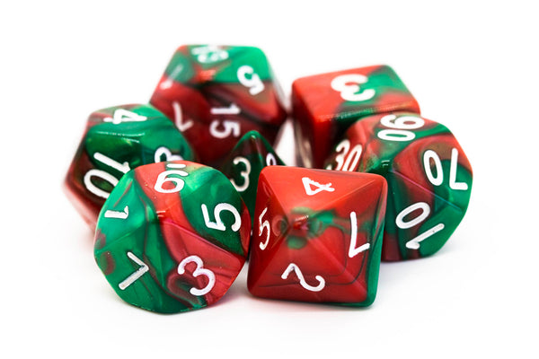 Old School 7 Piece DnD RPG Dice Set: Vorpal