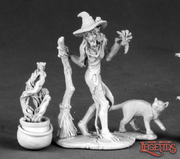 Witch, Cauldron & Cat