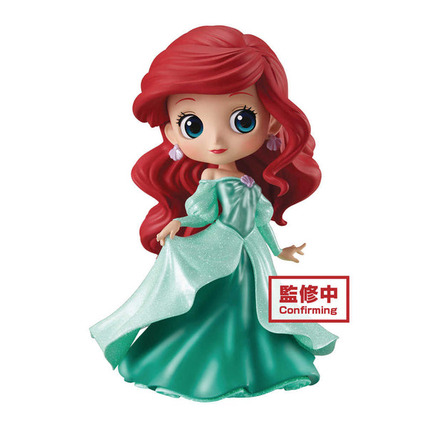 Disney Characters Q-Posket Glitter Ariel Princess Dress Figure