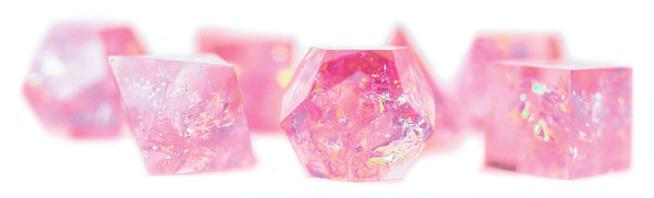 RPG Dice Set (7): Cloak & Dagger - Pink