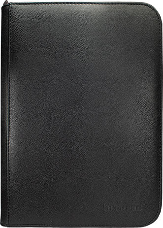 Vivid 4-Pocket Zippered PRO-Binder: Black