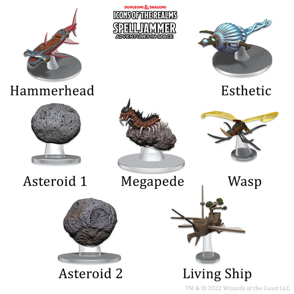Dungeons & Dragons: Icons of the Realms Ship Scale - Speljammer - Asteroid Encounters