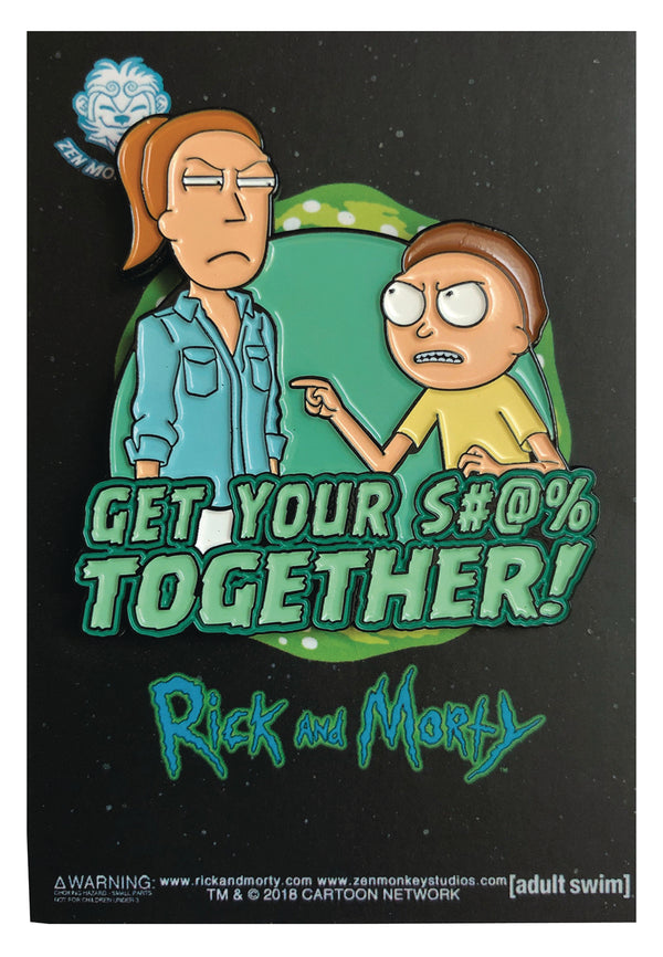 RICK AND MORTY GET IT TOGETHER PIN (C: 1-1-2)