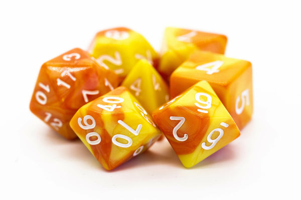 Old School 7 Piece DnD RPG Dice Set: Vorpal